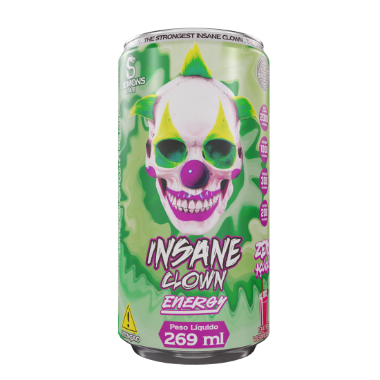 P W - INSANE CLOWN ENERGY FRUTAS VERMELHAS - 269 ML