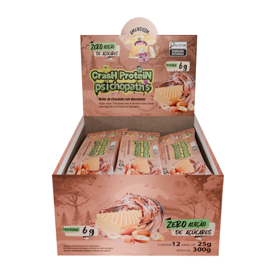 CRASH PROTEIN PSICHOPATS BAR 25G AMENDOIN
