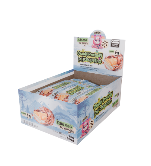 foto do produto CRASH PROTEIN PSICHOPATS BAR 25G COOKIES