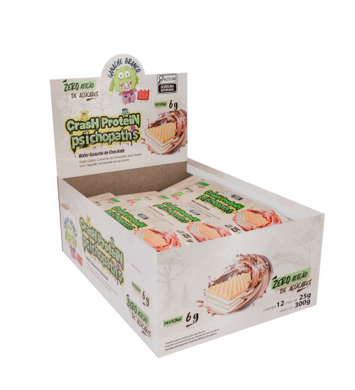 foto do produto CRASH PROTEIN PSICHOPATS BAR 25G GANACHE DE CHOCOLATE BRANCO