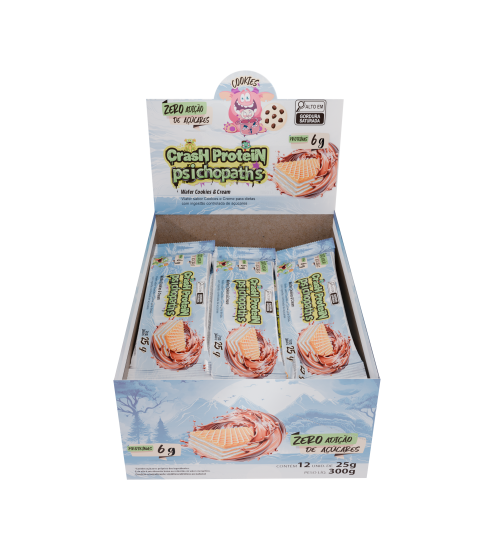 foto do produto CRASH PROTEIN PSICHOPATS BAR 25G COOKIES