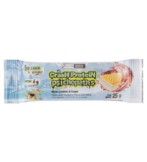 foto do produto CRASH PROTEIN PSICHOPATS BAR 25G COOKIES